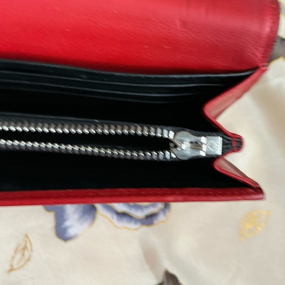 Loewe Red Leather Wallet - Picture 7 of 9